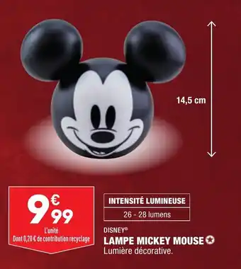 ALDI Lampe mickey mouse DISNEY offre