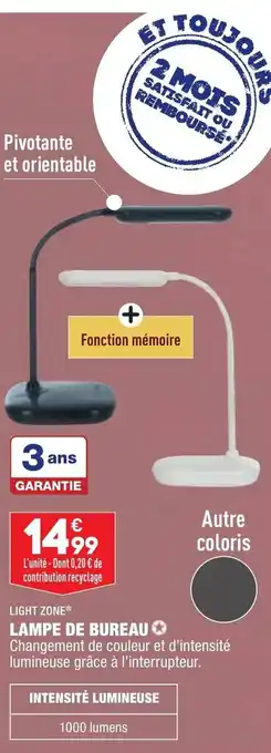 ALDI Lampe de bureau LIGHT ZONE offre