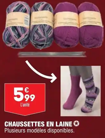 ALDI Chaussettes en laine offre