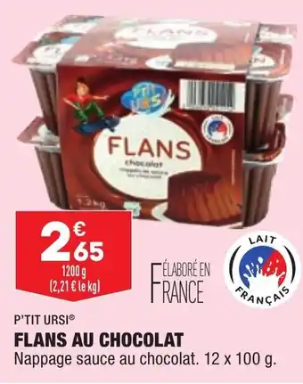 Flans au chocolat P'TIT URSI