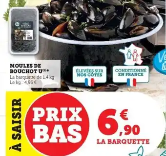Super U Moules de bouchot u offre