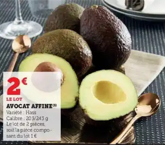 Super U Avocat affine offre