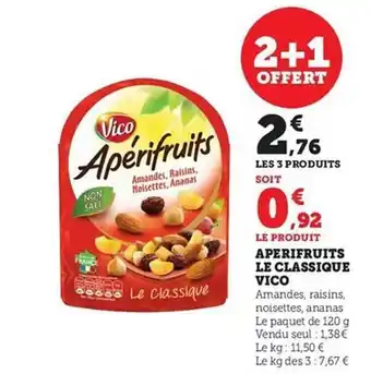 Hyper U Apérifruits le classique vico offre