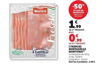 Hyper U I freschi mortadelle montorsi offre