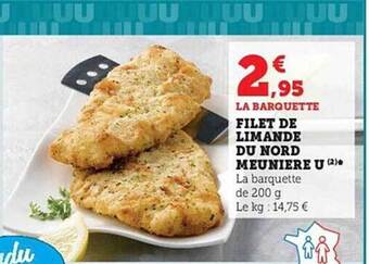 Hyper U Filet de limande du nord meunière u offre