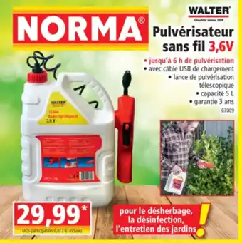 Norma Pulvérisateur sans fil offre