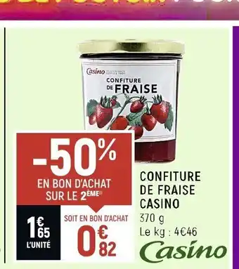 Petit Casino Confiture de Fraise Casino offre