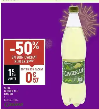 Soda Ginger Ale Casino 1L