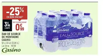 Petit Casino Eau de Source de Montagne Casino offre