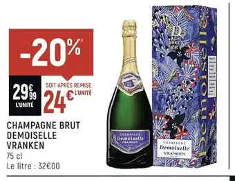 Champagne brut Demoiselle Vranken