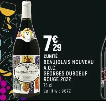 Beaujolais Nouveau A.O.C Georges Duboeuf Rouge 2022