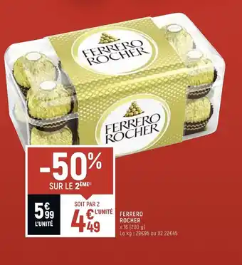 Spar Ferrero Rocher offre