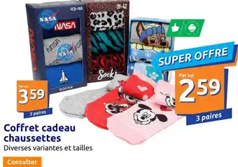 Action Coffret Cadeau Chaussettes offre