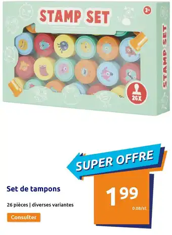 Action Set de Tampons offre