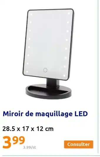 Action Miroir de Maquillage Led offre