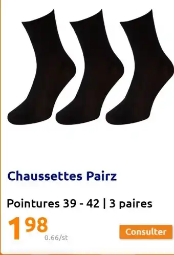 Action Chaussettes Pairz offre