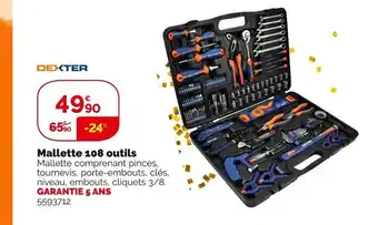 Weldom Mallette 108 Outils offre