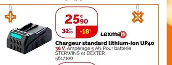 Chargeur Standard Lithium-Ion UP40