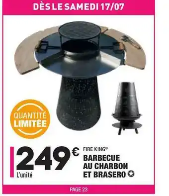 ALDI Barbecue Au Charbon Et Brasero Fire King offre