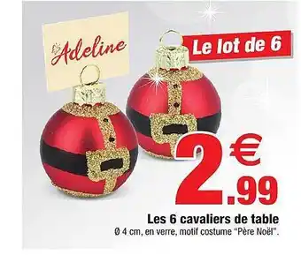 Bazarland Les 6 cavaliers de table offre