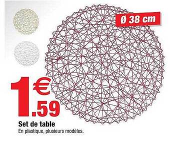Bazarland Set de table offre