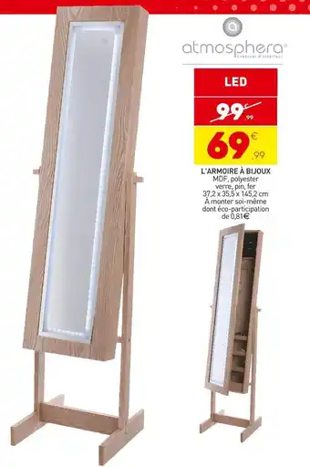 Stokomani Atmosphera l'armoire à bijoux offre