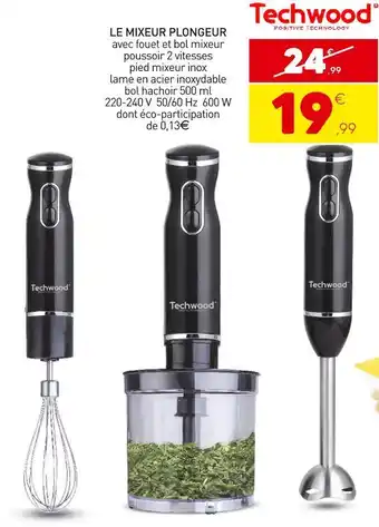 Stokomani Techwood le mixeur plongeur offre