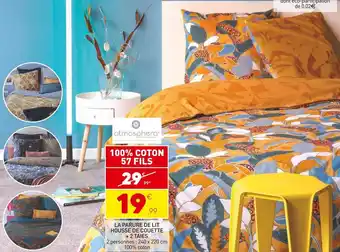 Stokomani Atmosphera la parure de lit housse de couette + 2 taies offre