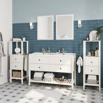 Brico Dépôt Meuble à poser blanc l. 120 cm "perma" offre