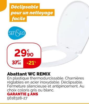Weldom Sensea abattant wc remix offre