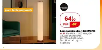Inspire lampadaire droit klemens
