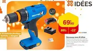 Weldom Dexter perceuse sans fil up20 offre