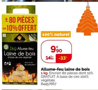 Weldom Allume-feu laine de bois offre