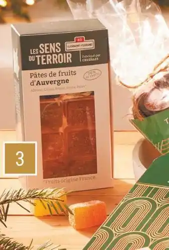 Gamm vert Pâtes de fruits d’auvergne les sens du terroir offre