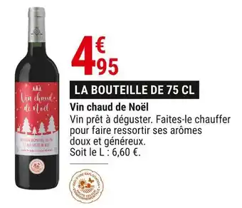 Gamm vert Vin chaud de noël offre