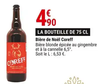 Gamm vert Coreff bière de noël offre