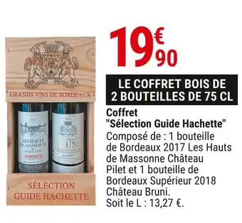 Les hauts de massonne château / château bruni coffret "sélection guide hachette"