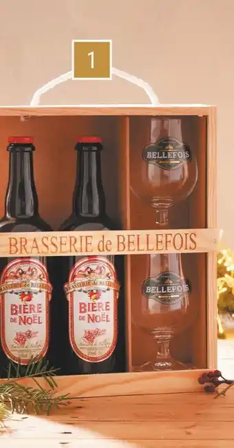 Gamm vert Coffret en bois bières de noël offre