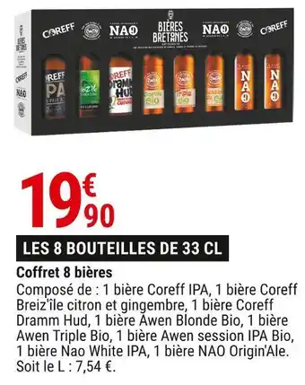 Coreff / nao coffret 8 bières