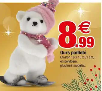 Ours pailleté