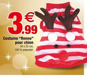 Bazarland Costume “renne” pour chien offre