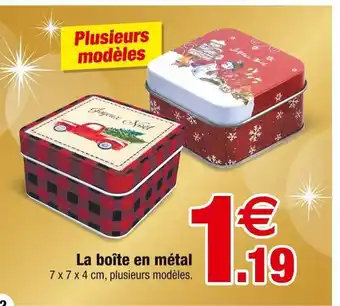 Bazarland La boîte en métal offre