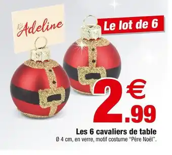 Bazarland Les 6 cavaliers de table offre