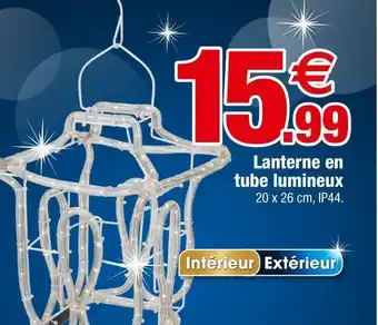 Bazarland Lanterne en tube lumineux offre