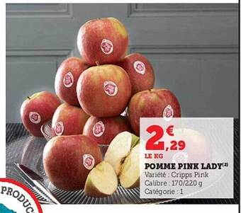 Hyper U Pomme pink lady offre