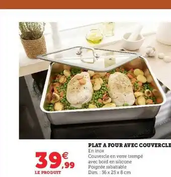 Hyper U Plant à four avec couvercle offre