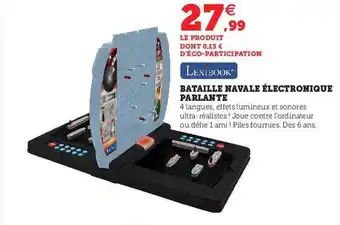 Hyper U Bataille navale électronique parlante offre