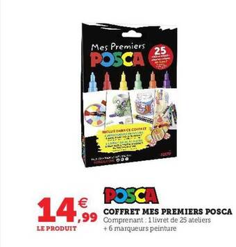 Hyper U Coffret mes premiers posca offre
