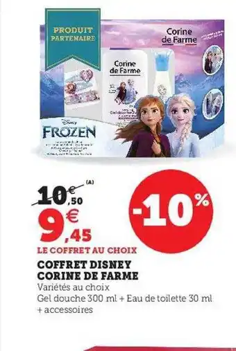 Hyper U Coffret disney corine de farme offre