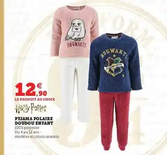Hyper U Pyjama polaire doudou enfant offre